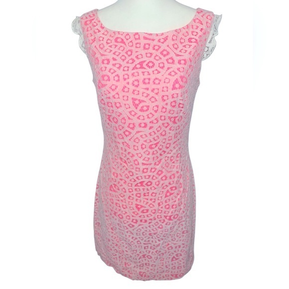 • Jessica Simpson Pink Lace Dress size 4 - Picture 1 of 7